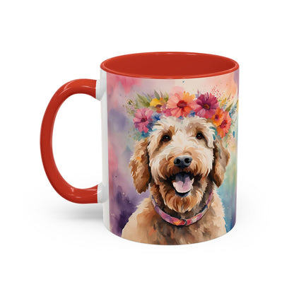 Labradoodle 04 Accent Coffee Mug - Dog Lover Gift