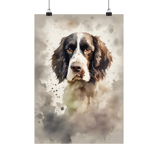 Dogs Springer Spaniel 02 Matte Vertical Poster