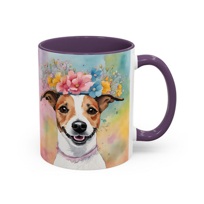 Jack Russell 03 Accent Coffee Mug - Dog Lover Gift