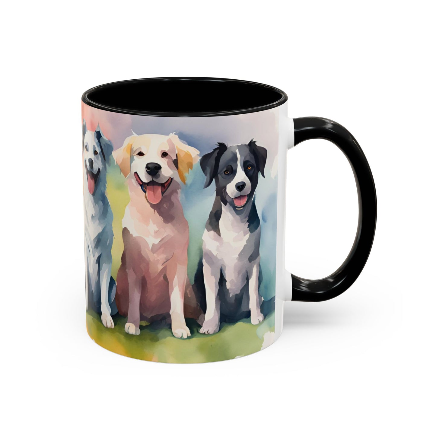 Multicoloured Doggies 8 Accent Mug 11oz