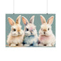 Nursery Bunnies 3 Matte Horizontal Posters