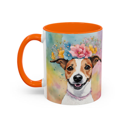 Jack Russell 03 Accent Coffee Mug - Dog Lover Gift