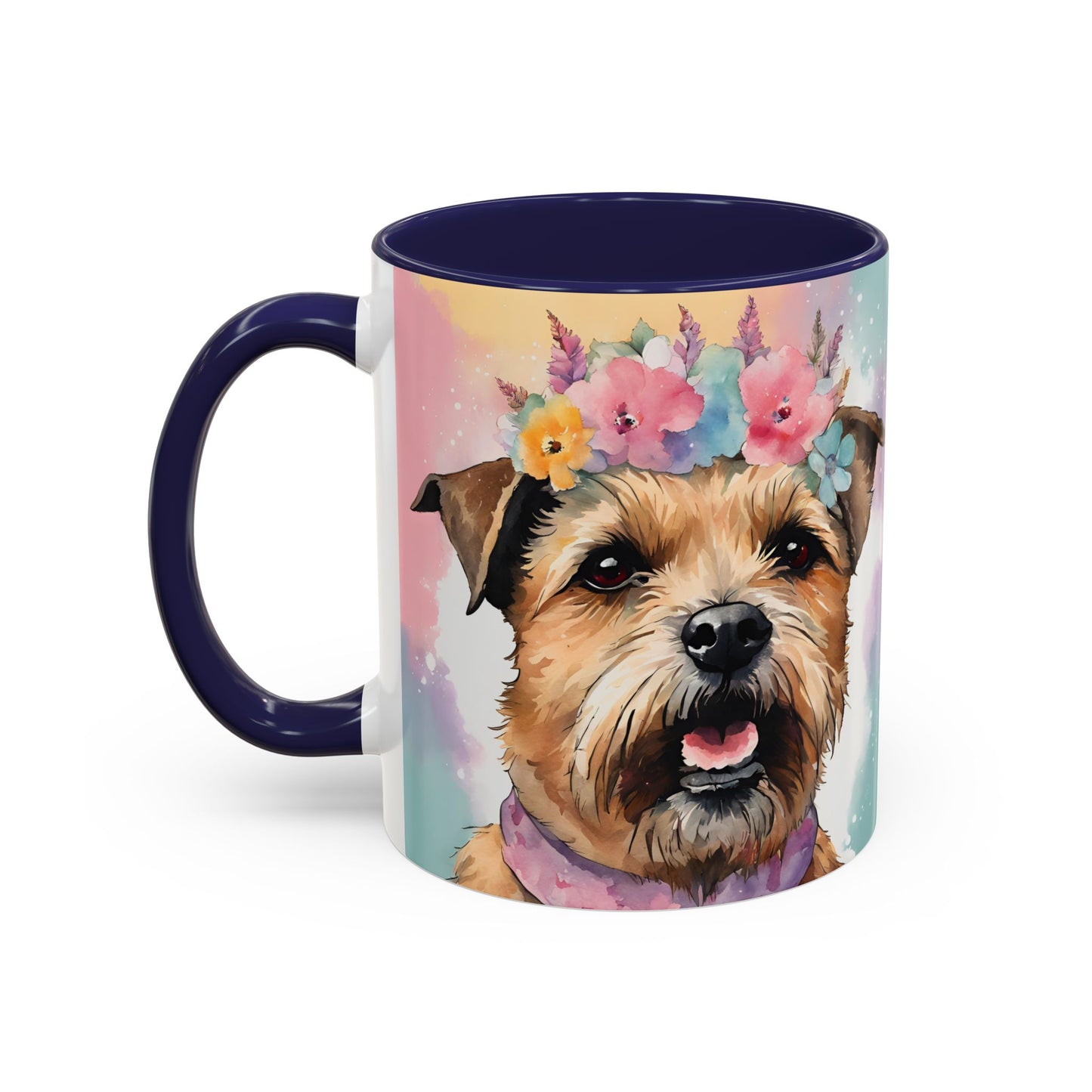 Border Terrier 02 Accent Coffee Mug - Dog Lover Gift