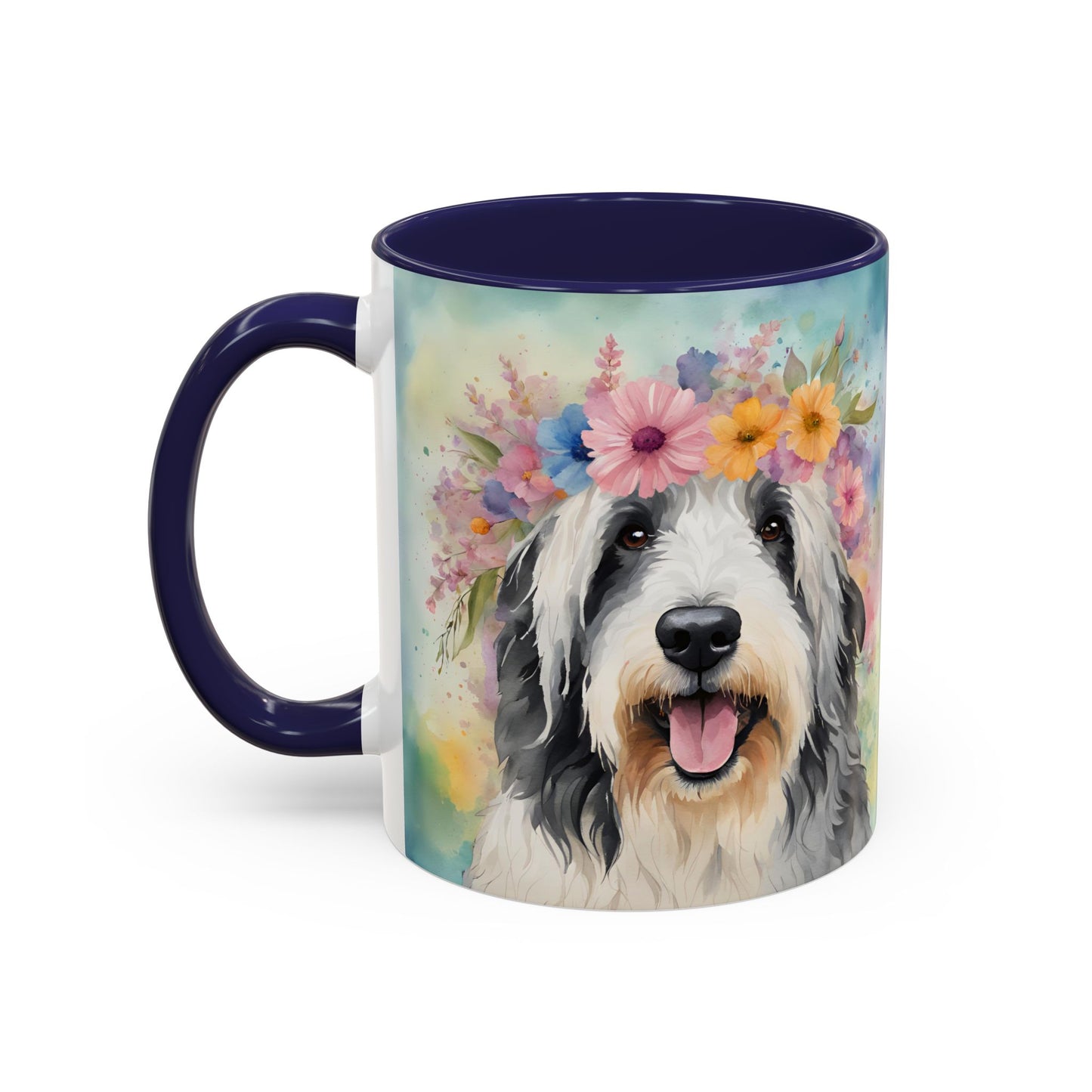 Bearded Collie 02 Accent Coffee Mug - Dog Lover Gift
