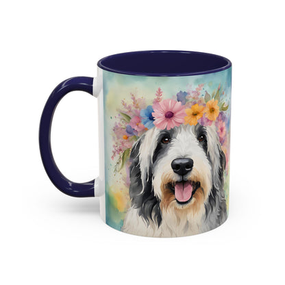 Bearded Collie 02 Accent Coffee Mug - Dog Lover Gift