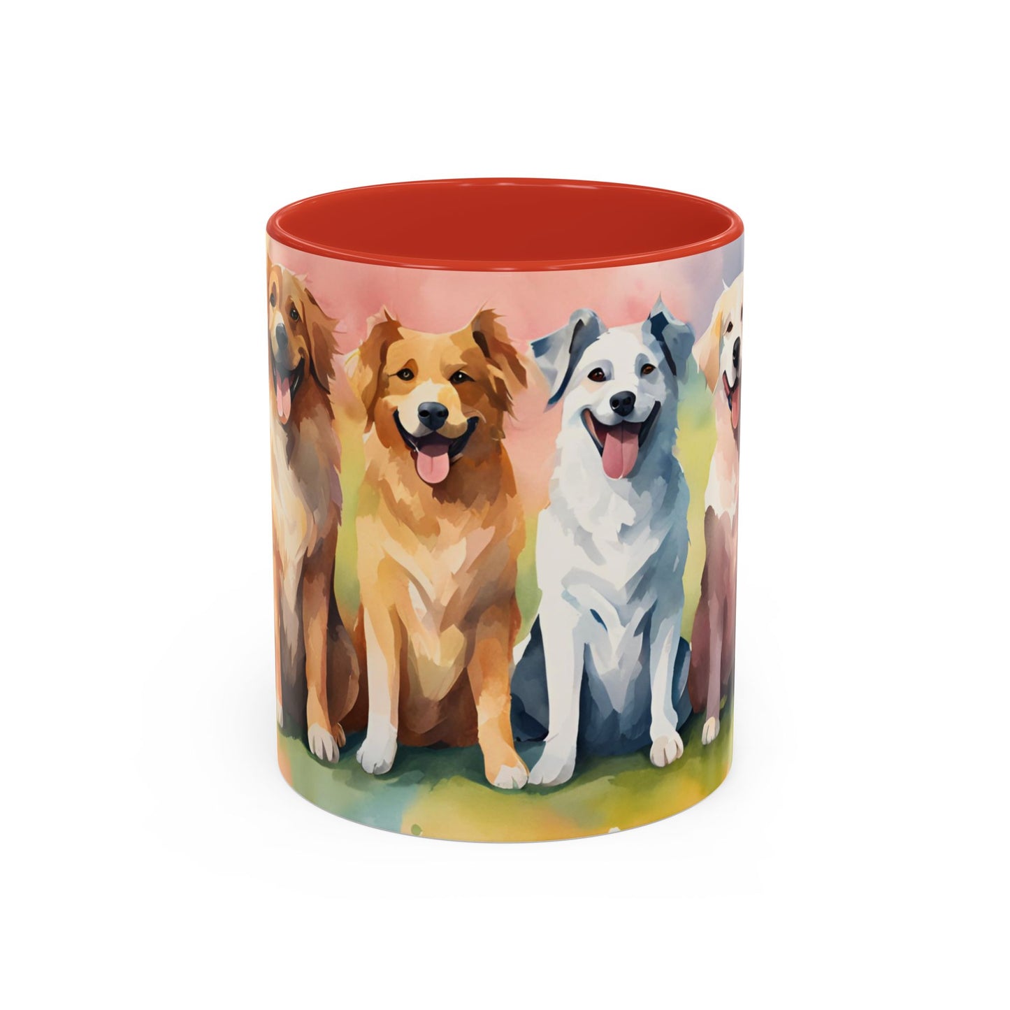 Multicoloured Doggies 8 Accent Mug 11oz