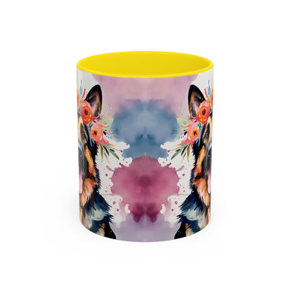 German Shepherd 04 Accent Coffee Mug - Dog Lover Gift