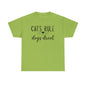 Cats Rule Dogs Drool Unisex Heavy Cotton Tee