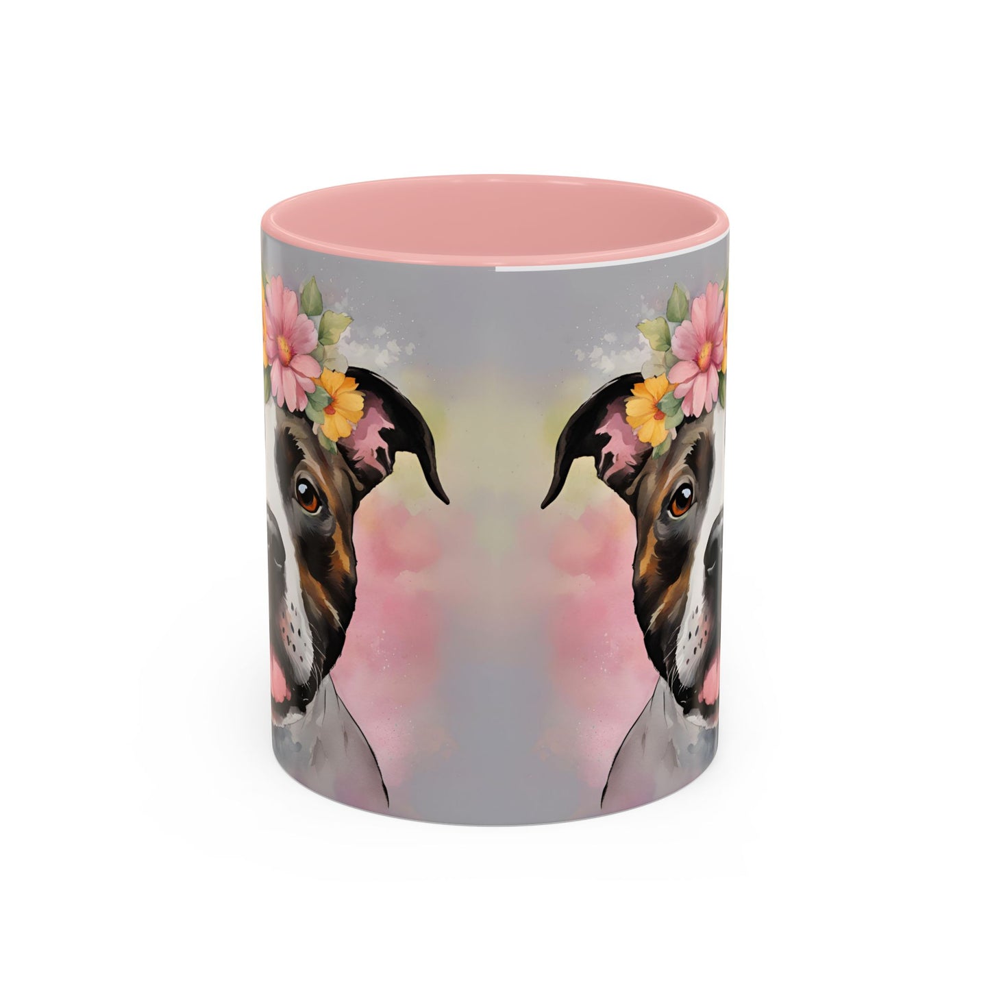 Staffordshire Bull Terrier 01 Accent Coffee Mug - Dog Lover Gift