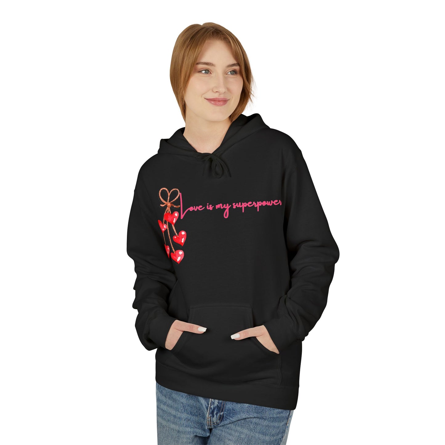 Love Is My Superpower Unisex Valentines Hoodie