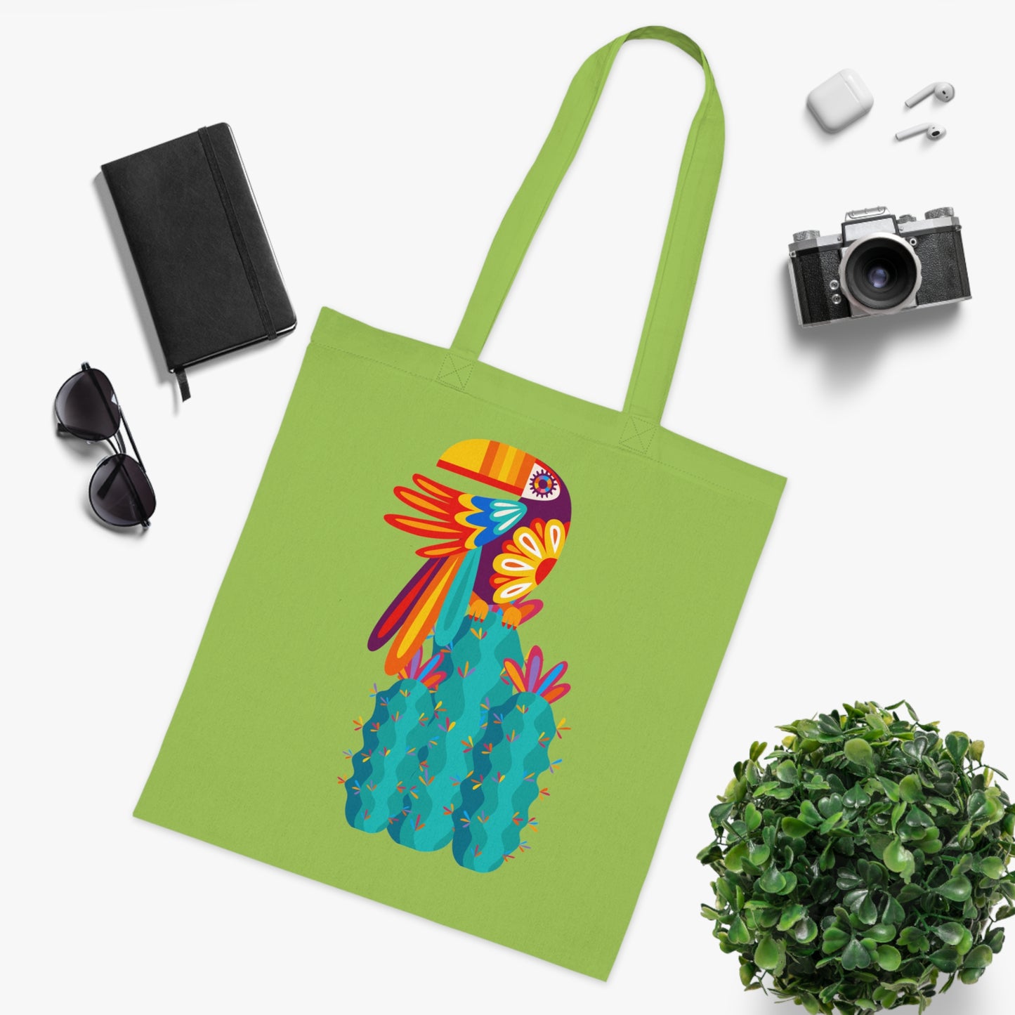 Funky birds 09 Cotton Tote