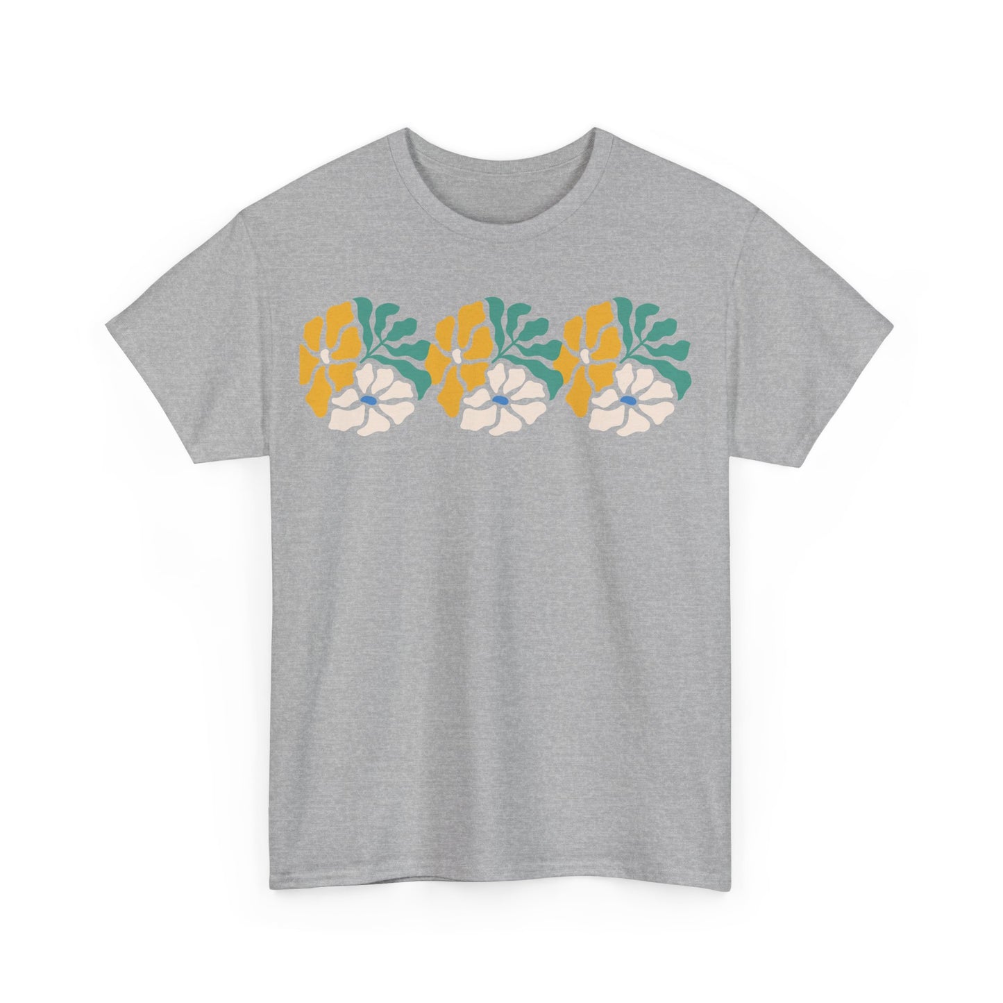 More Abstract Flowers 17 Unisex Heavy Cotton Tee