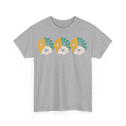 More Abstract Flowers 17 Unisex Heavy Cotton Tee