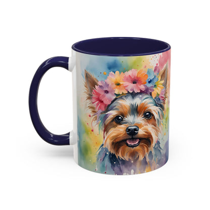 Yorkshire Terrier 03 Accent Coffee Mug - Dog Lover Gift
