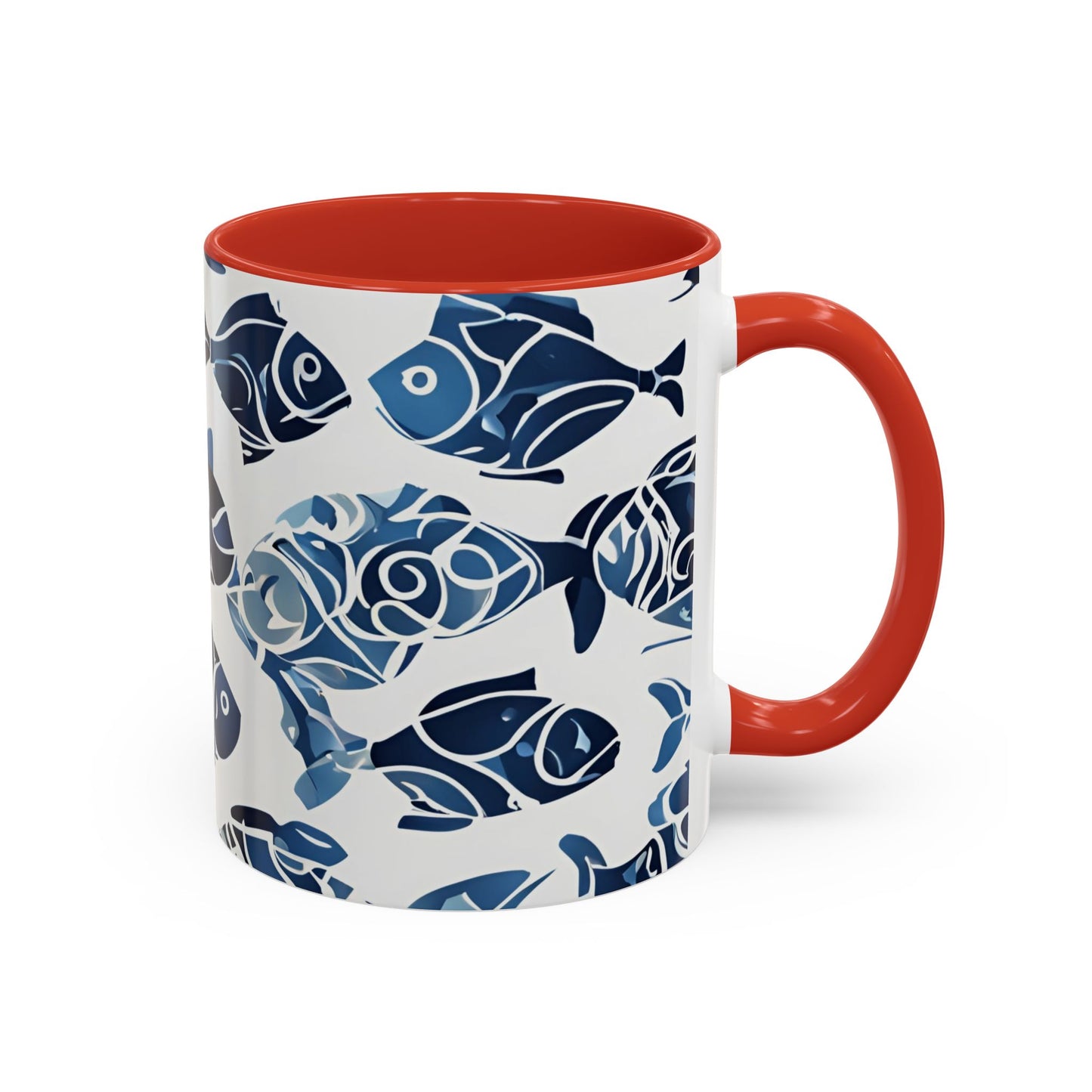 Fish 08 Accent Coffee Mug (11oz)