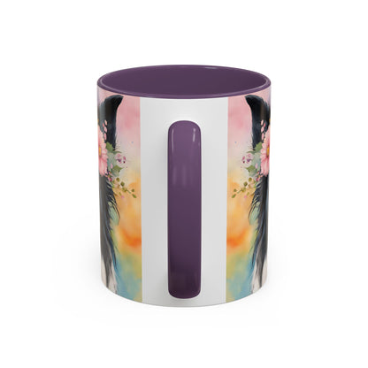 Border Collie 03 Accent Coffee Mug - Dog Lover Gift