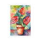 Multicolored Pot Plant 8 Indoor and Outdoor Silk Poster