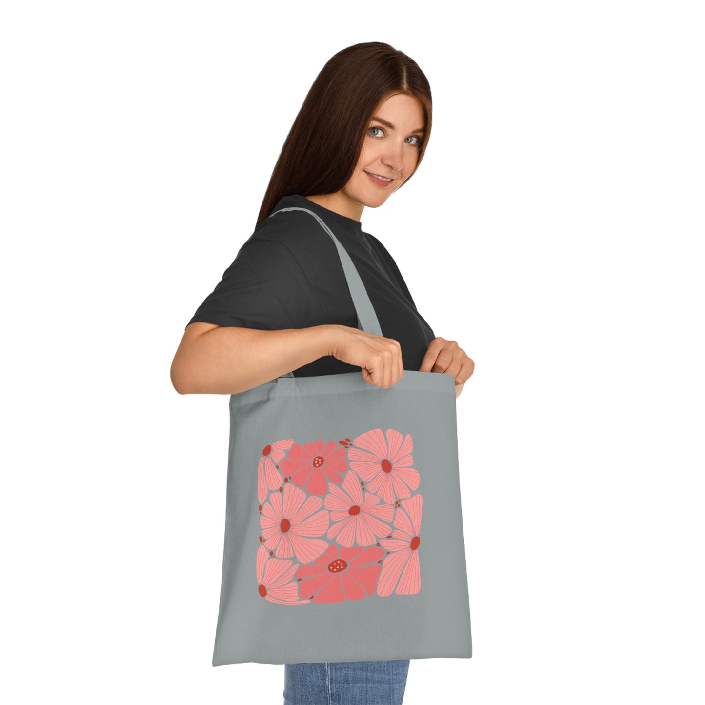Abstract flowers 20 Cotton Tote