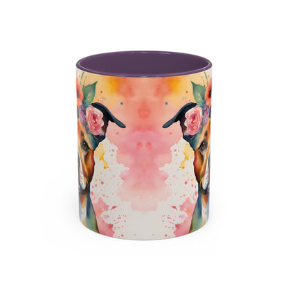 Staffordshire Bull Terrier 03 Accent Coffee Mug - Dog Lover Gift