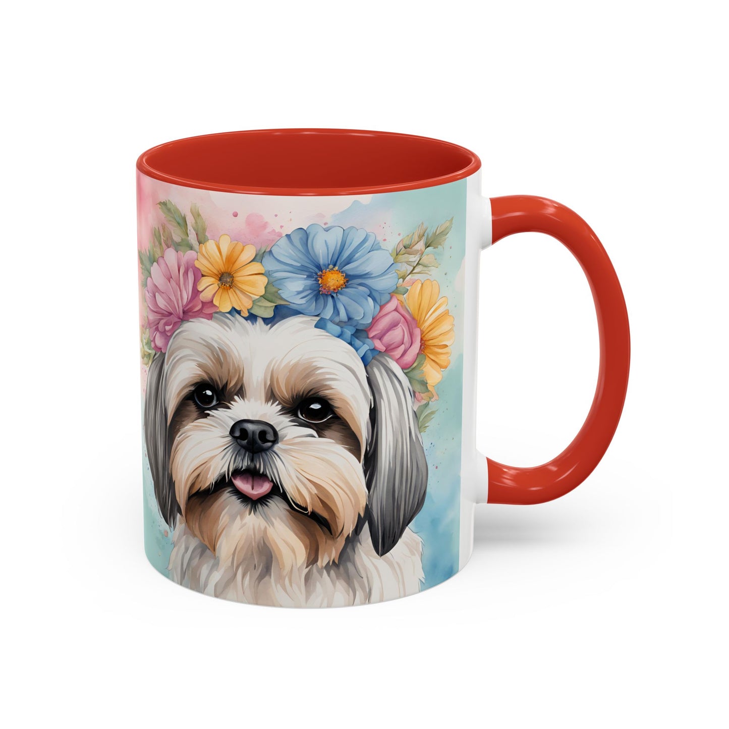 Shih Tzu 02 Accent Coffee Mug - Dog Lover Gift