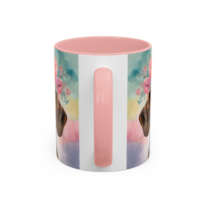 Dachshund 03 Accent Coffee Mug - Dog Lover Gift