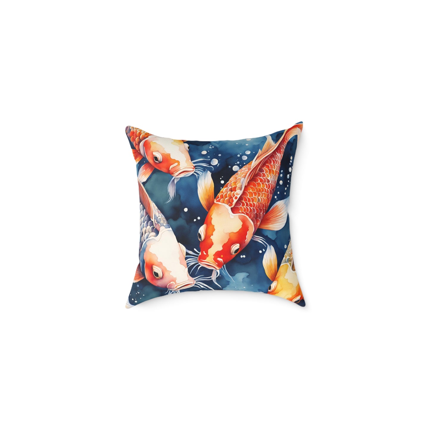 Koi Carp 03 Poly Pillow - Natures Beauty Design
