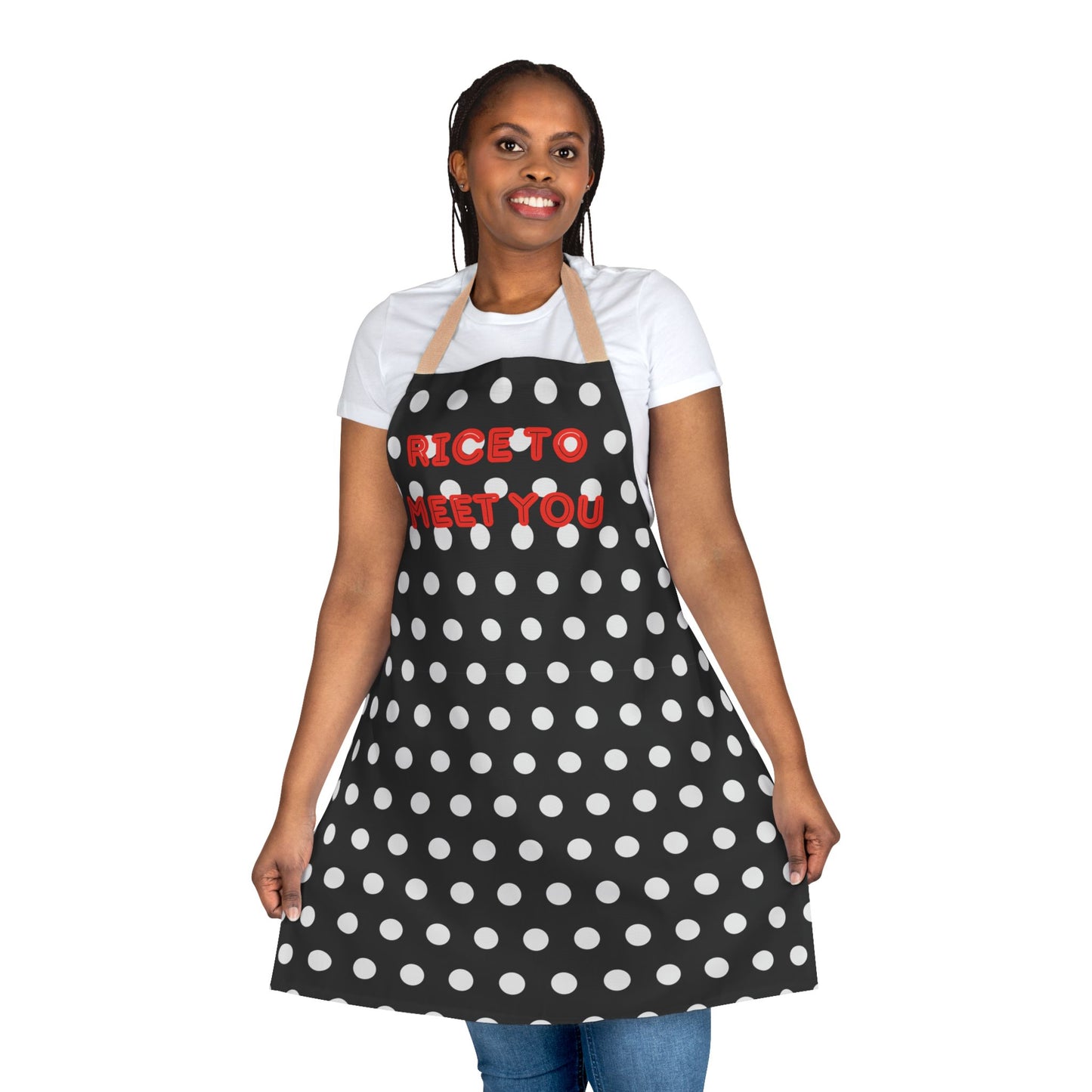 Rice To Meet You Apron, Cooking Pun