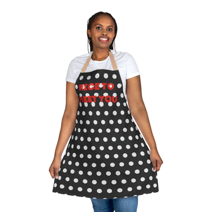 Rice To Meet You Apron, Cooking Pun