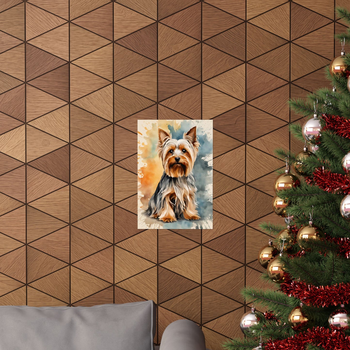 Dogs Yorkshire Terrier 01 Matte Vertical Poster