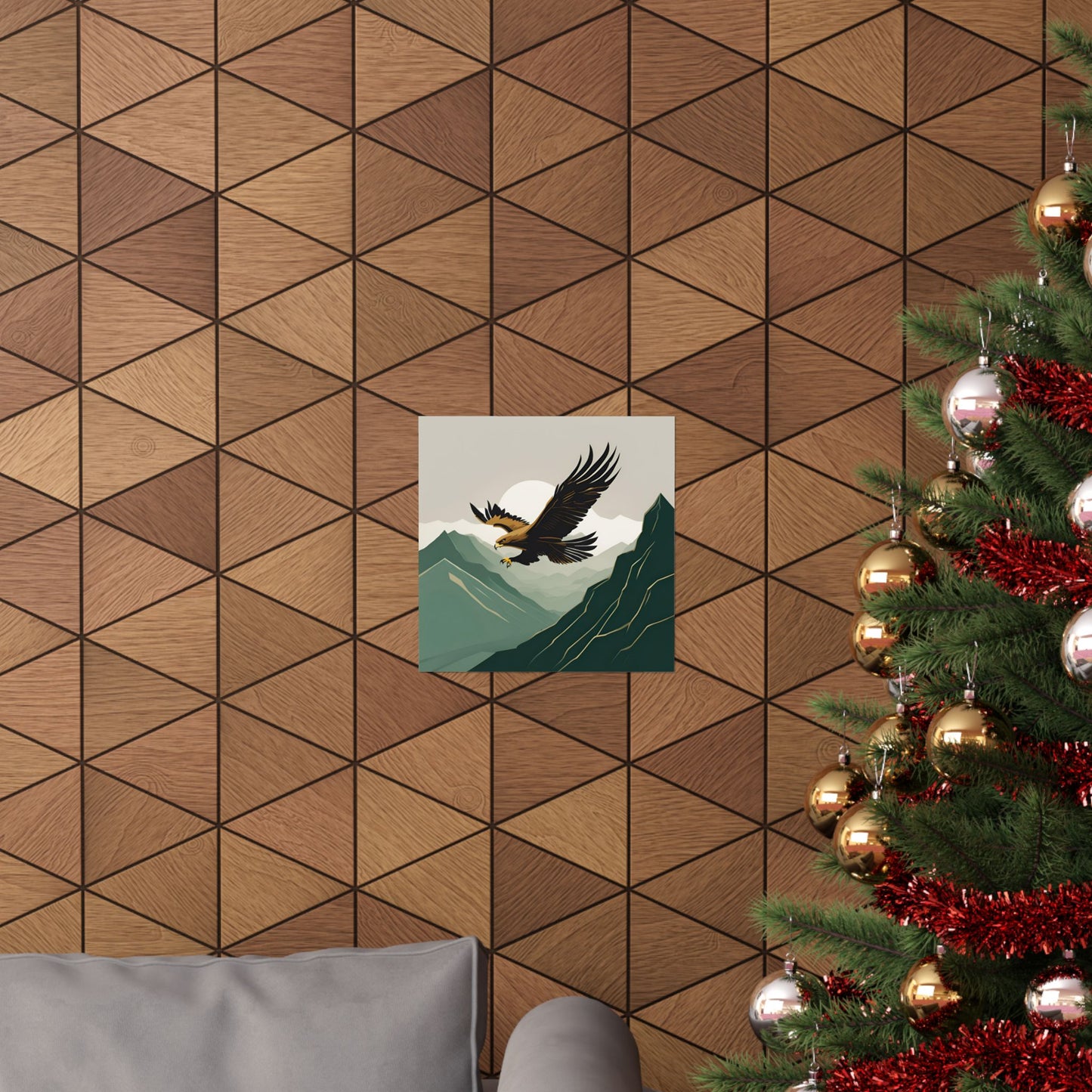 Lone Collection Eagle 1 Matte Square Posters