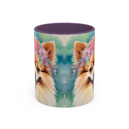 Pomeranian 03 Accent Coffee Mug - Dog Lover Gift