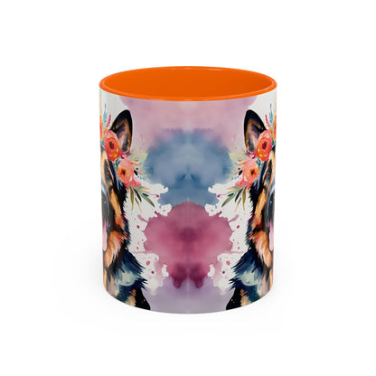 German Shepherd 04 Accent Coffee Mug - Dog Lover Gift
