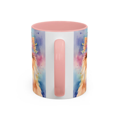 Pomeranian 04 Accent Coffee Mug - Dog Lover Gift