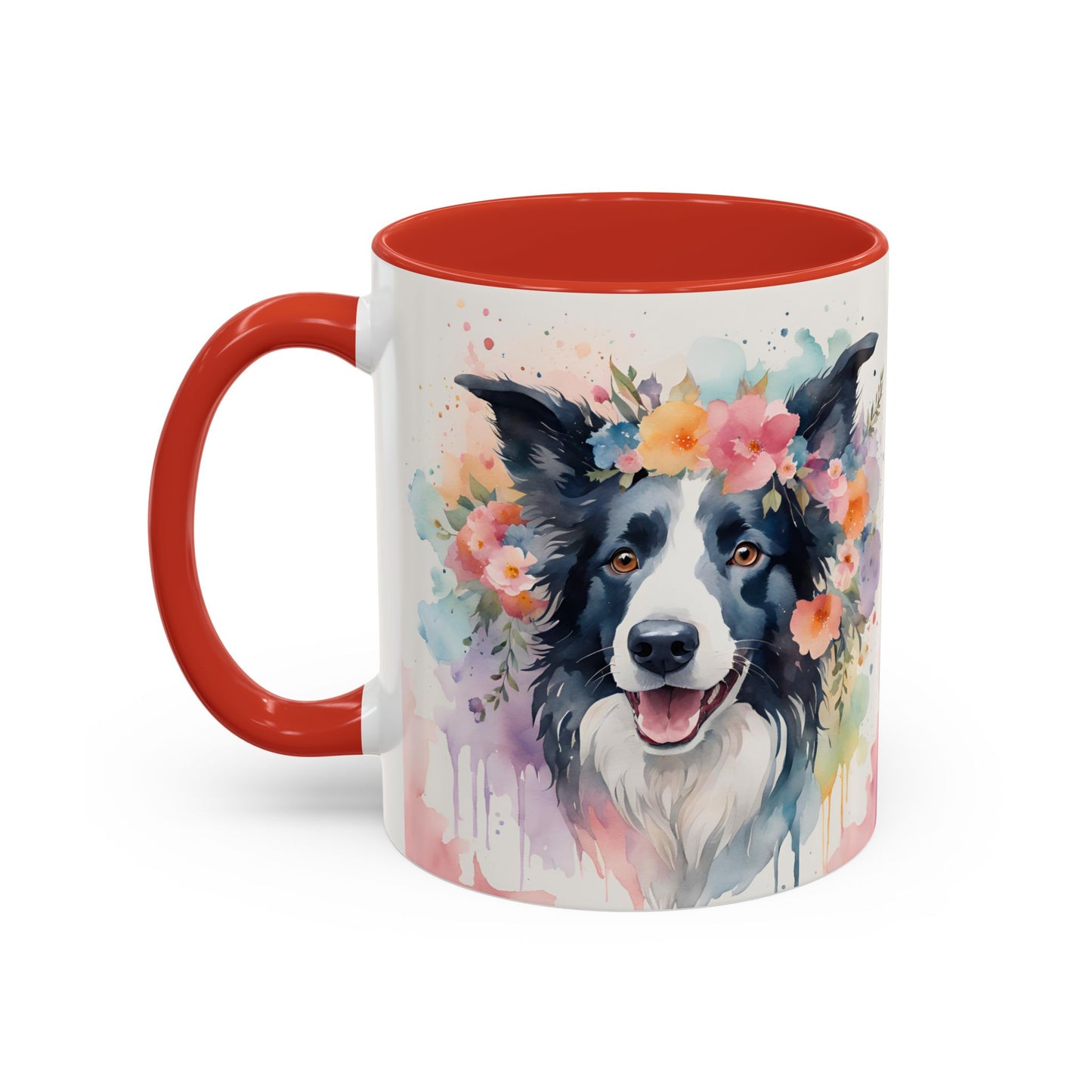 Border Collie 01 Accent Coffee Mug - Dog Lover Gift