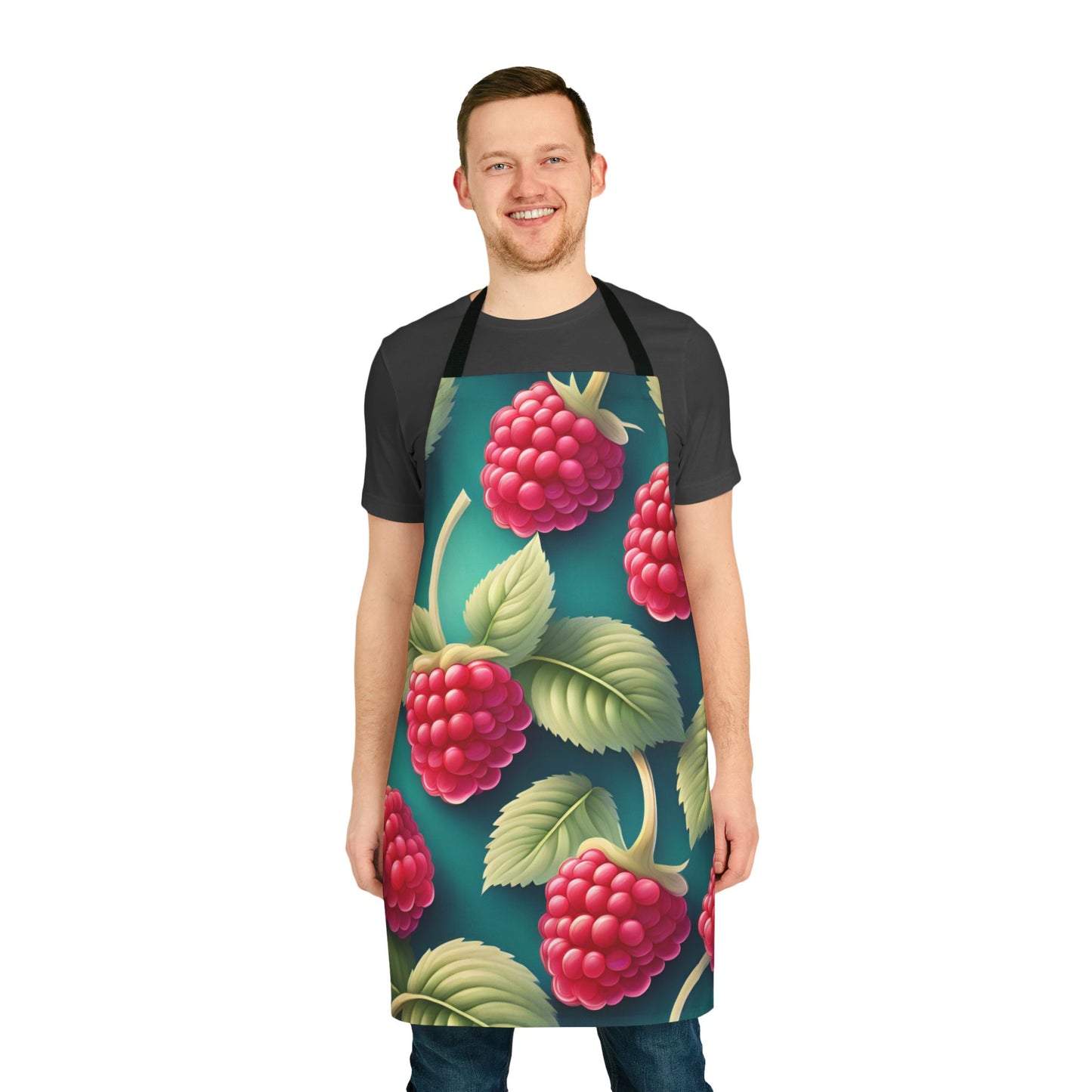 Raspberry 1 Apron, 5 Color Straps (AOP)