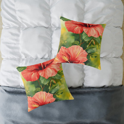 Hibiscus 01 Poly Pillow - Natures Beauty Design