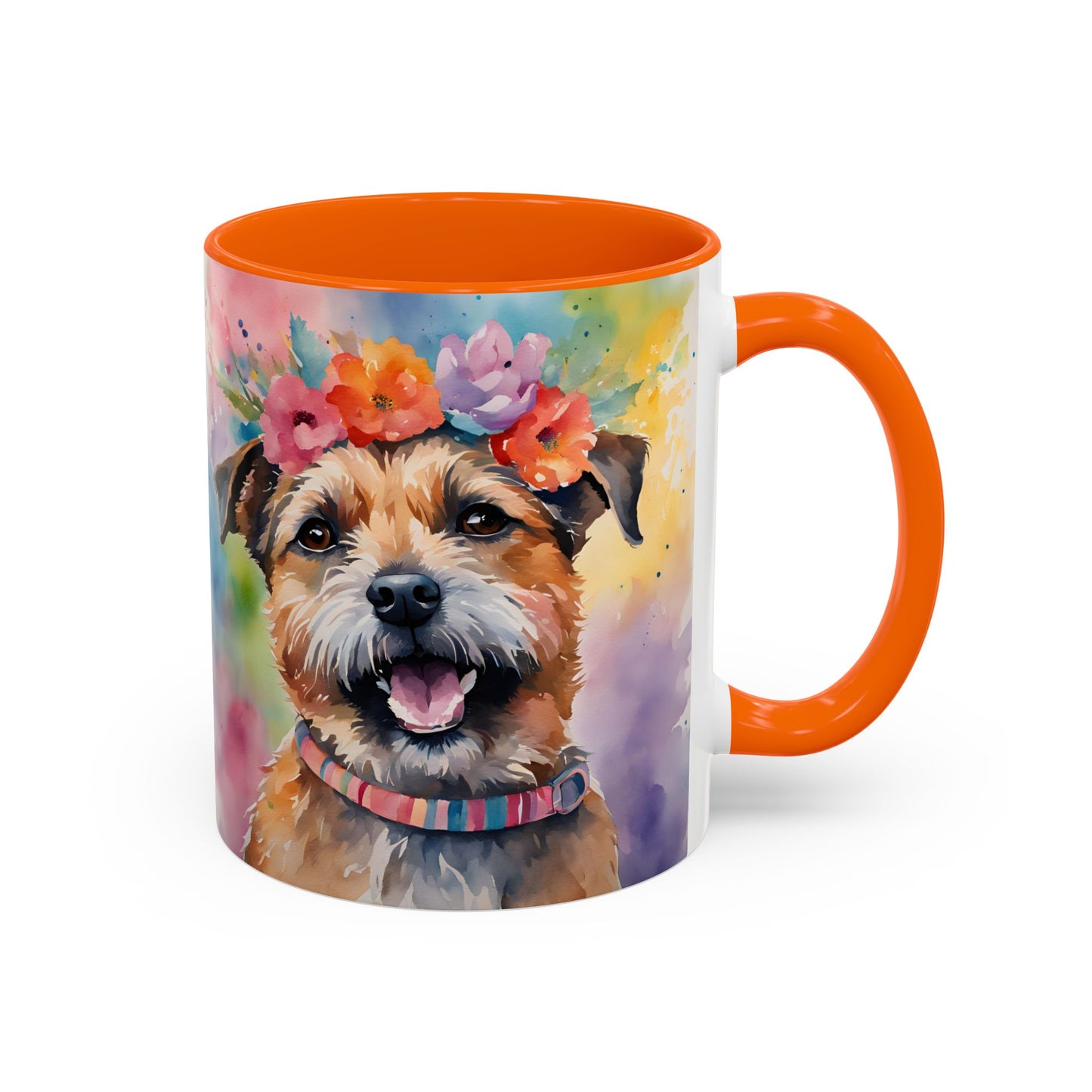 Border Terrier 04 Accent Coffee Mug - Dog Lover Gift