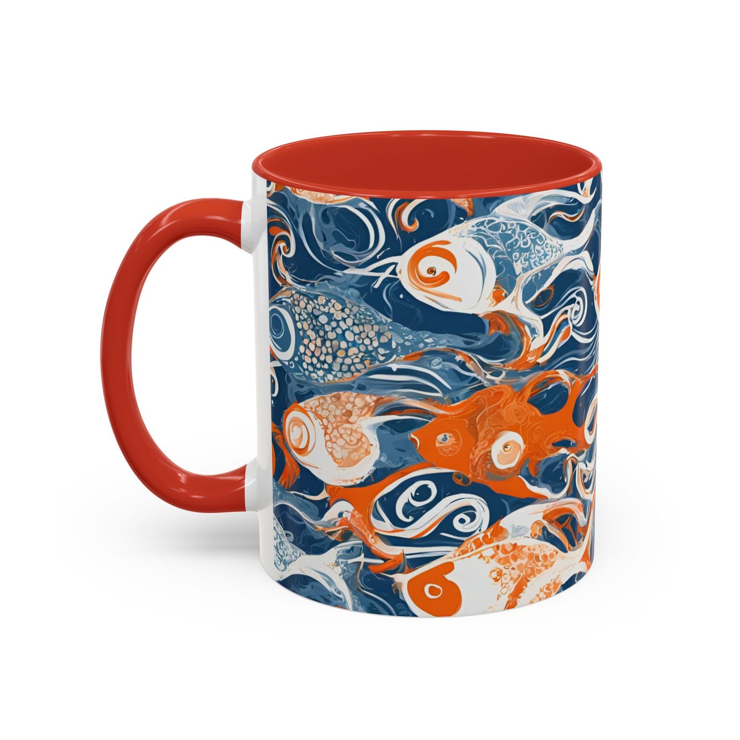 Orange Fish 09 Accent Coffee Mug (11oz)