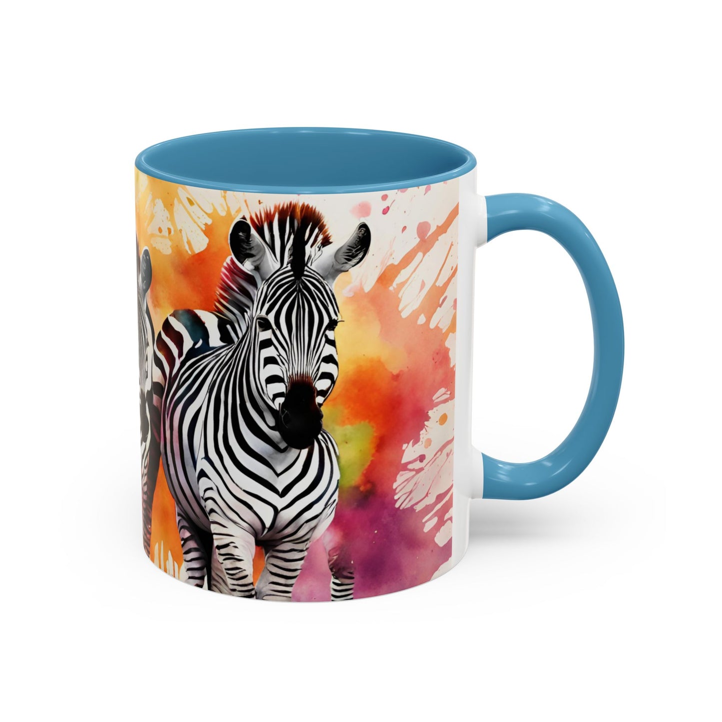 Multicoloured Zebra 1 Accent Mug 11oz