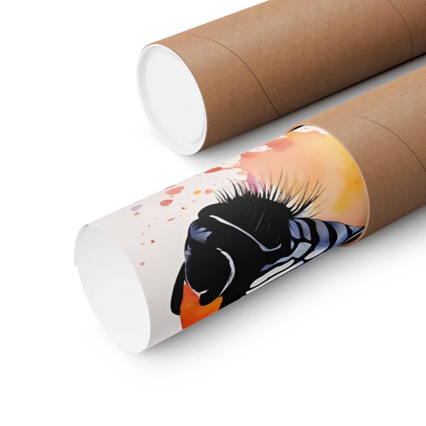 Multicolored Zebra 2 Matte Vertical Poster