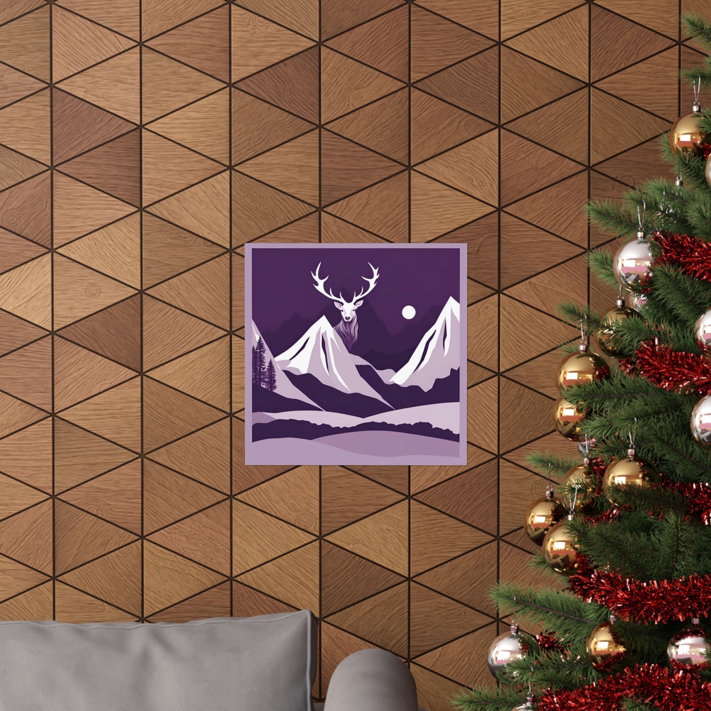Lone Collection Stag 11 Matte Square Posters