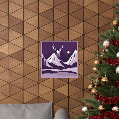 Lone Collection Stag 11 Matte Square Posters