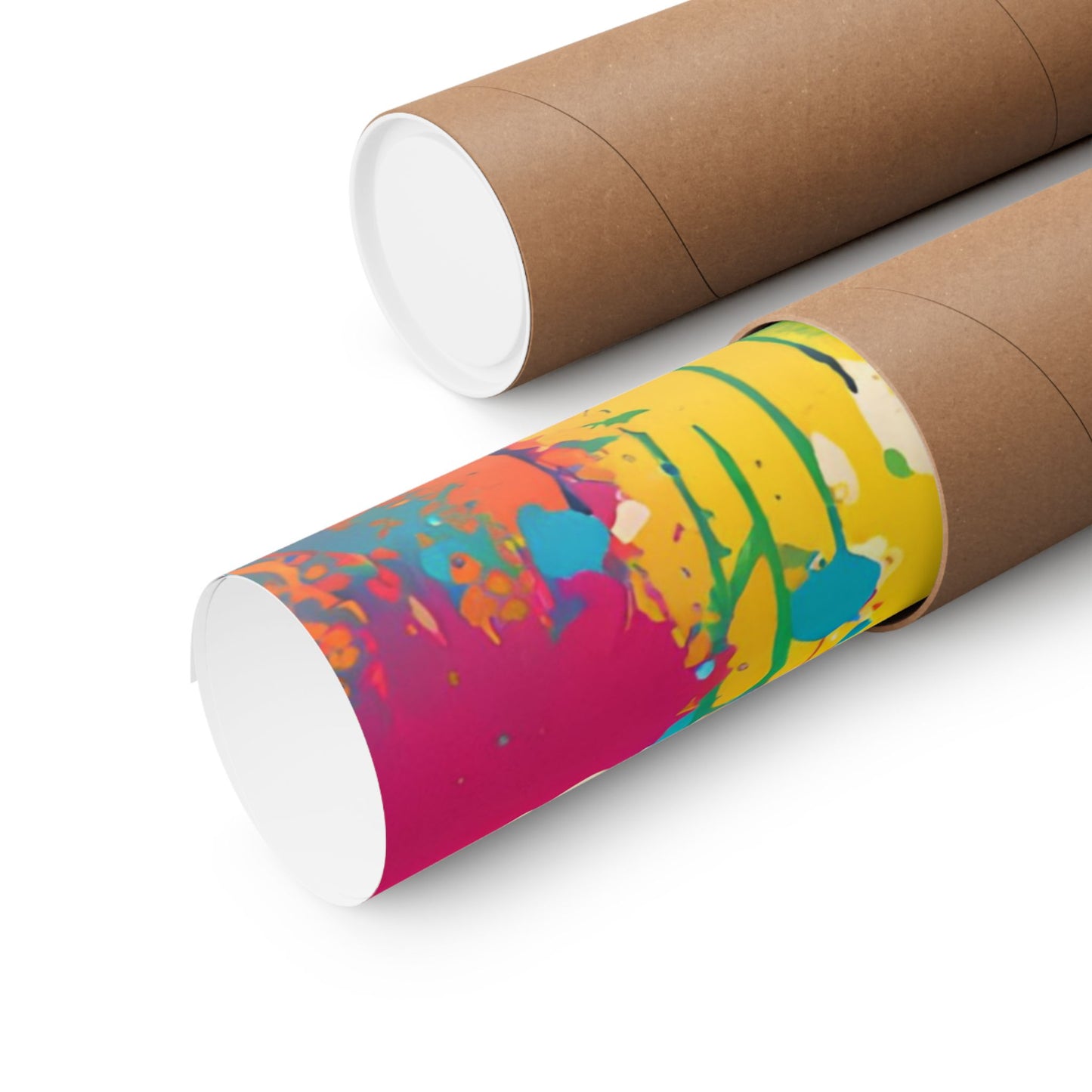 Multicolored Zebra 4 Matte Vertical Poster
