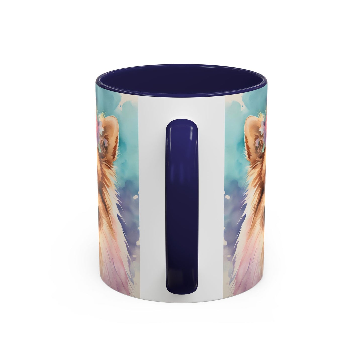 Pomeranian 03 Accent Coffee Mug - Dog Lover Gift