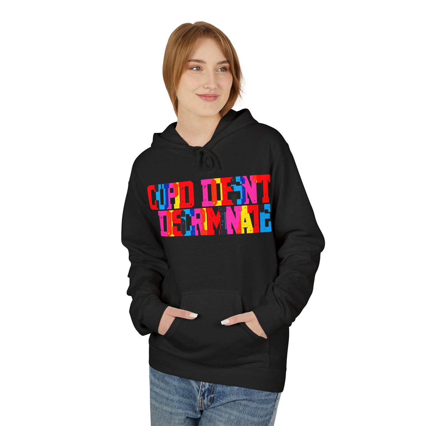 Cupid Doesn’t Discriminate Unisex Valentines Hoodie