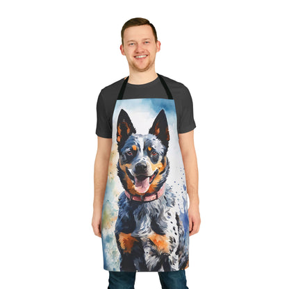Australian Blue Heeler Adult Apron (AOP)