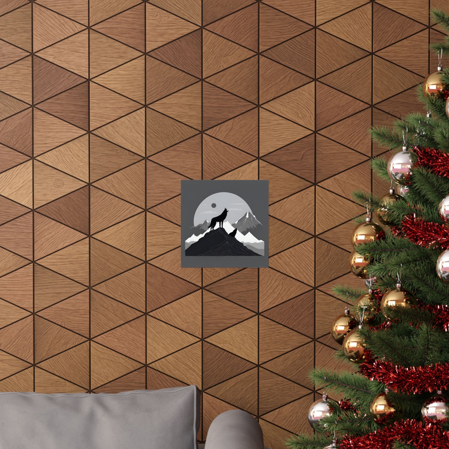 Lone Collection Wolf 6 Matte Square Posters