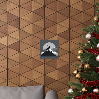 Lone Collection Wolf 6 Matte Square Posters