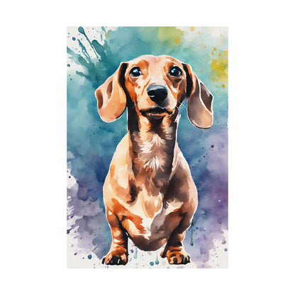 Dogs Dachshund 09 Matte Vertical Poster