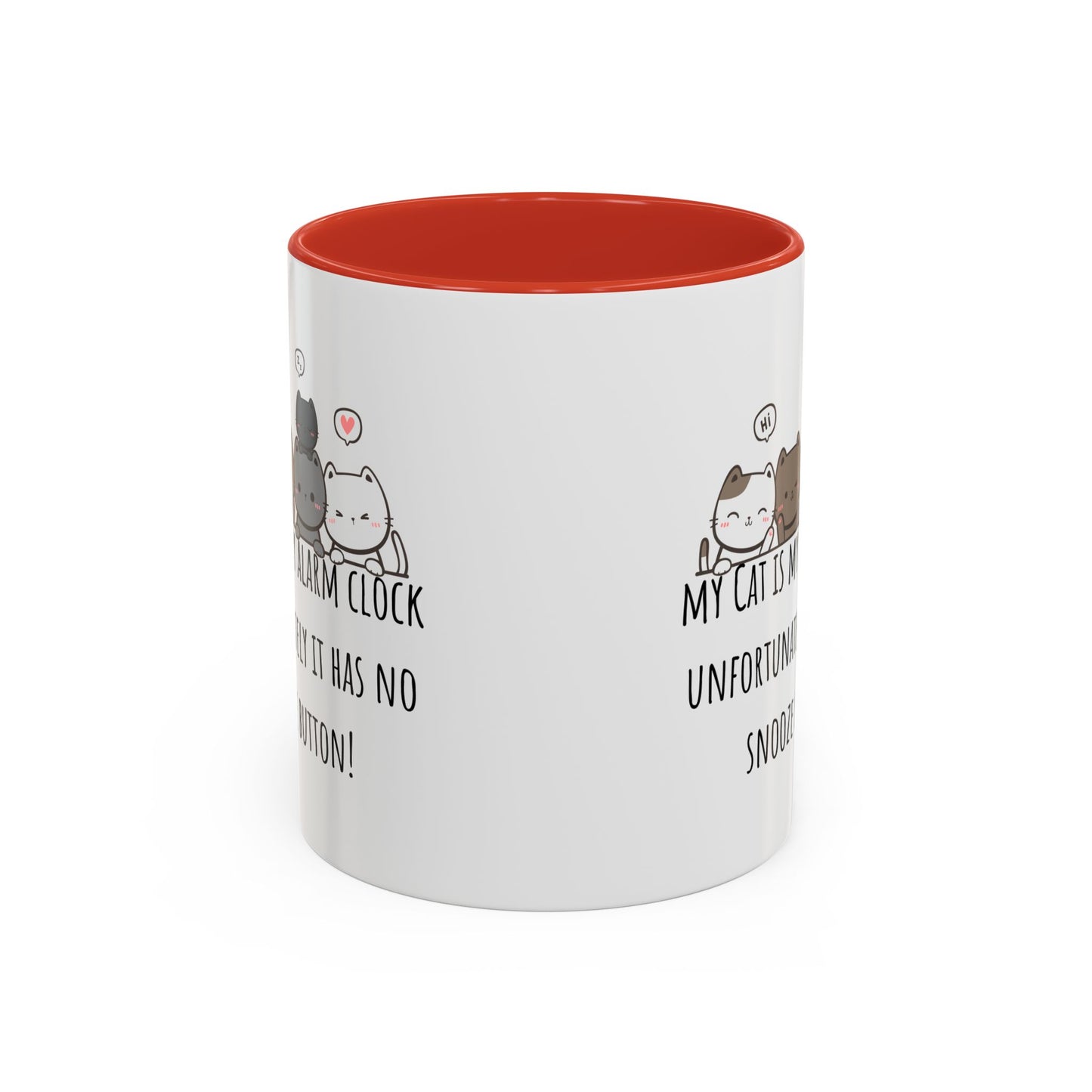 Cat Alarm Accent Coffee Mug (11oz)